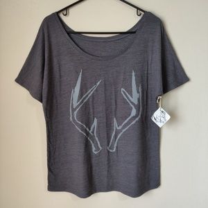 NWT Don Raven Antler Tee
